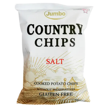 Jumbo Country Chips Salt Cooked Potato Chips Gluten Free