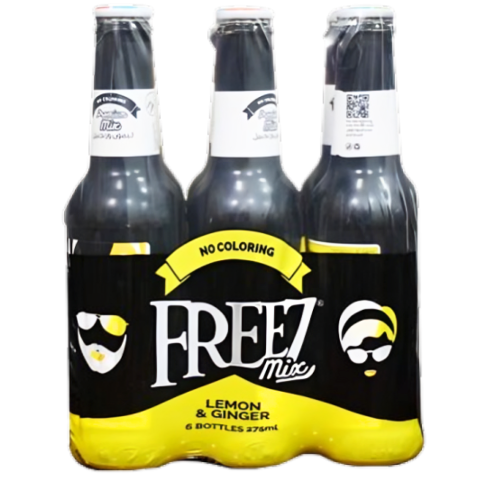 Freeze Mix Lemon & Ginger 6 Bottles 6X275ml