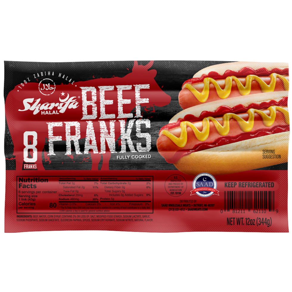 Sharifa Halal Beef Franks