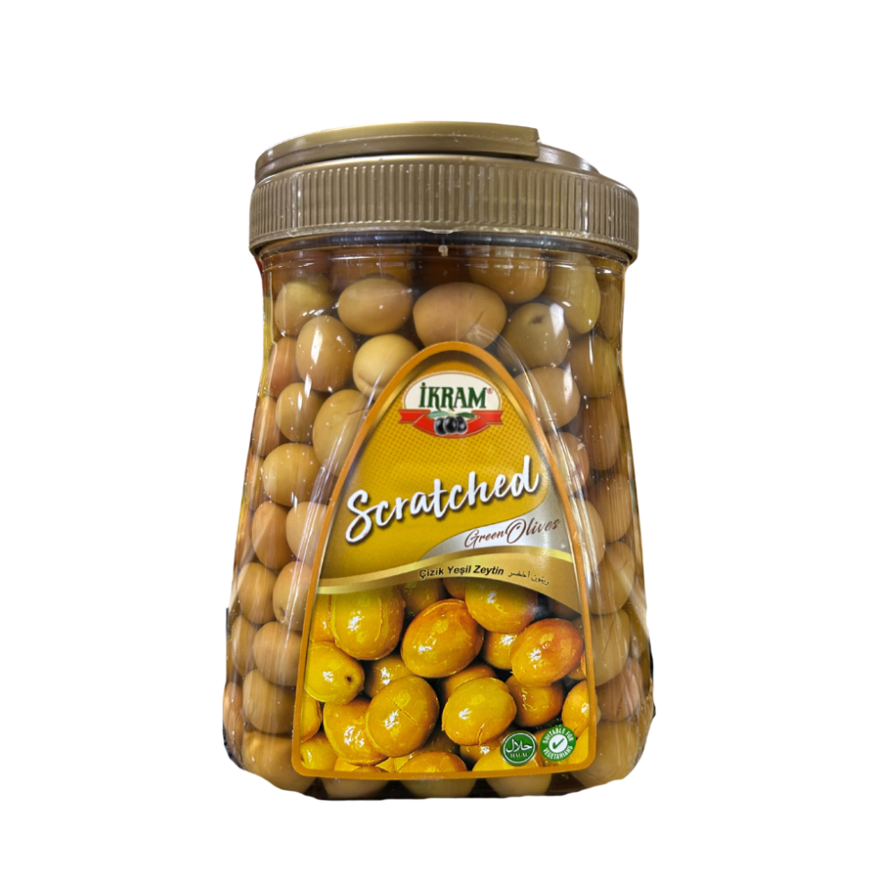 Scratched Green Olives 1.6Kg